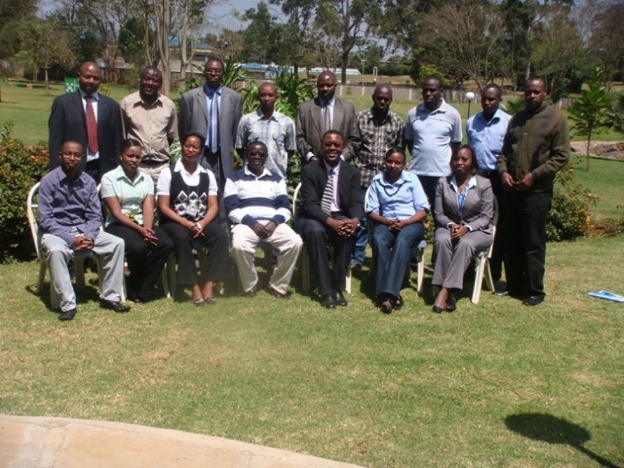 Prof Nwana in Kenya (3rd seated from right)